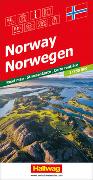Norwegen Strassenkarte, 1:750 000. 1:750'000